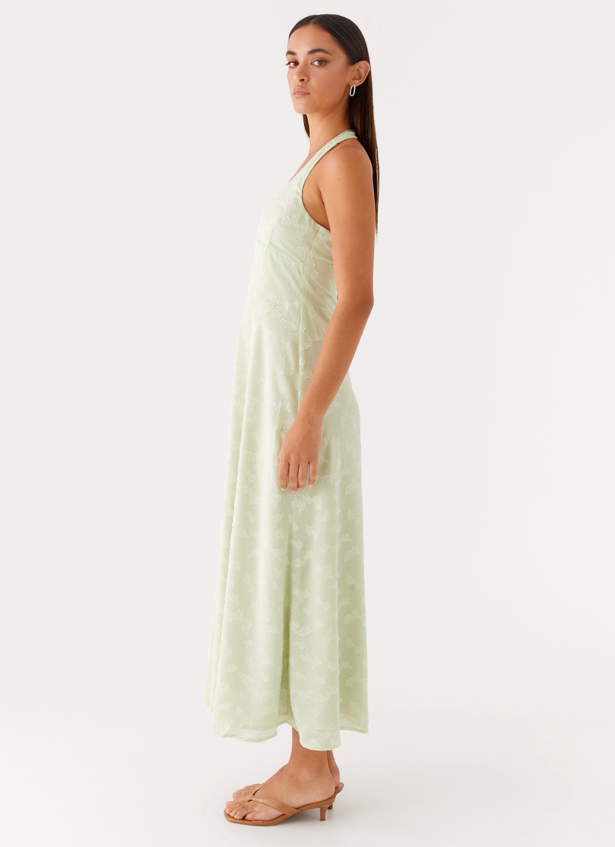 Francesca Midi Dress Sage 2 Peppermayo