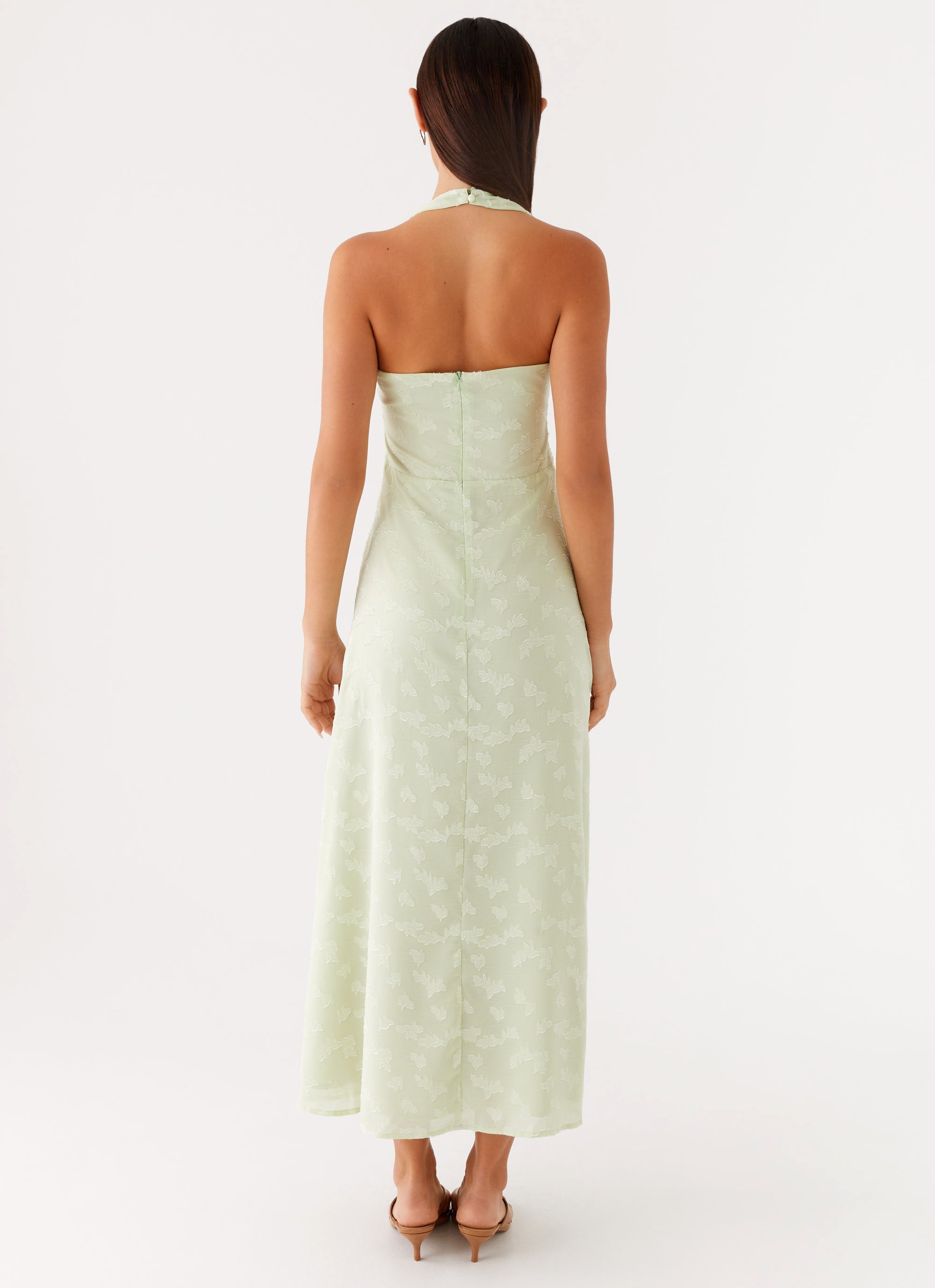 Francesca Midi Dress Sage 3 Peppermayo