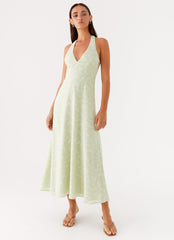 Francesca Midi Dress Sage 4 Peppermayo