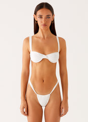 Gala Underwire Bikini Top White 1 Peppermayo