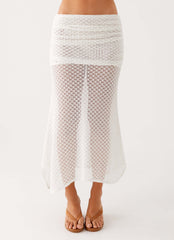 Genesis Midi Skirt White 4 Peppermayo