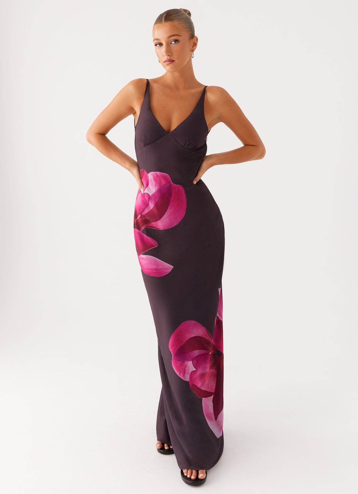 Griselda Maxi Dress Dark Chocolate 4