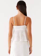 Irena Cami Top White 4 Peppermayo