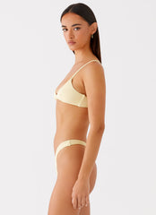 Jacklyn Bikini Top Yellow 2 Peppermayo