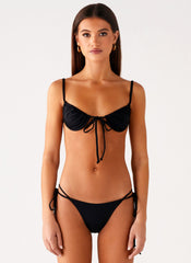 Jaiya Tie Bikini Bottom - Black