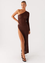 Kerri Knit Maxi Dress Dark Chocolate 3