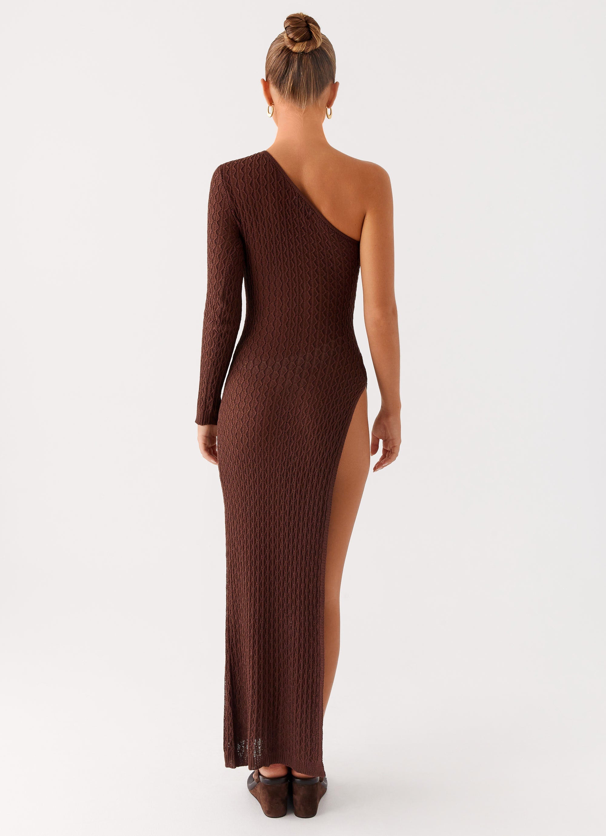Kerri Knit Maxi Dress Dark Chocolate 5