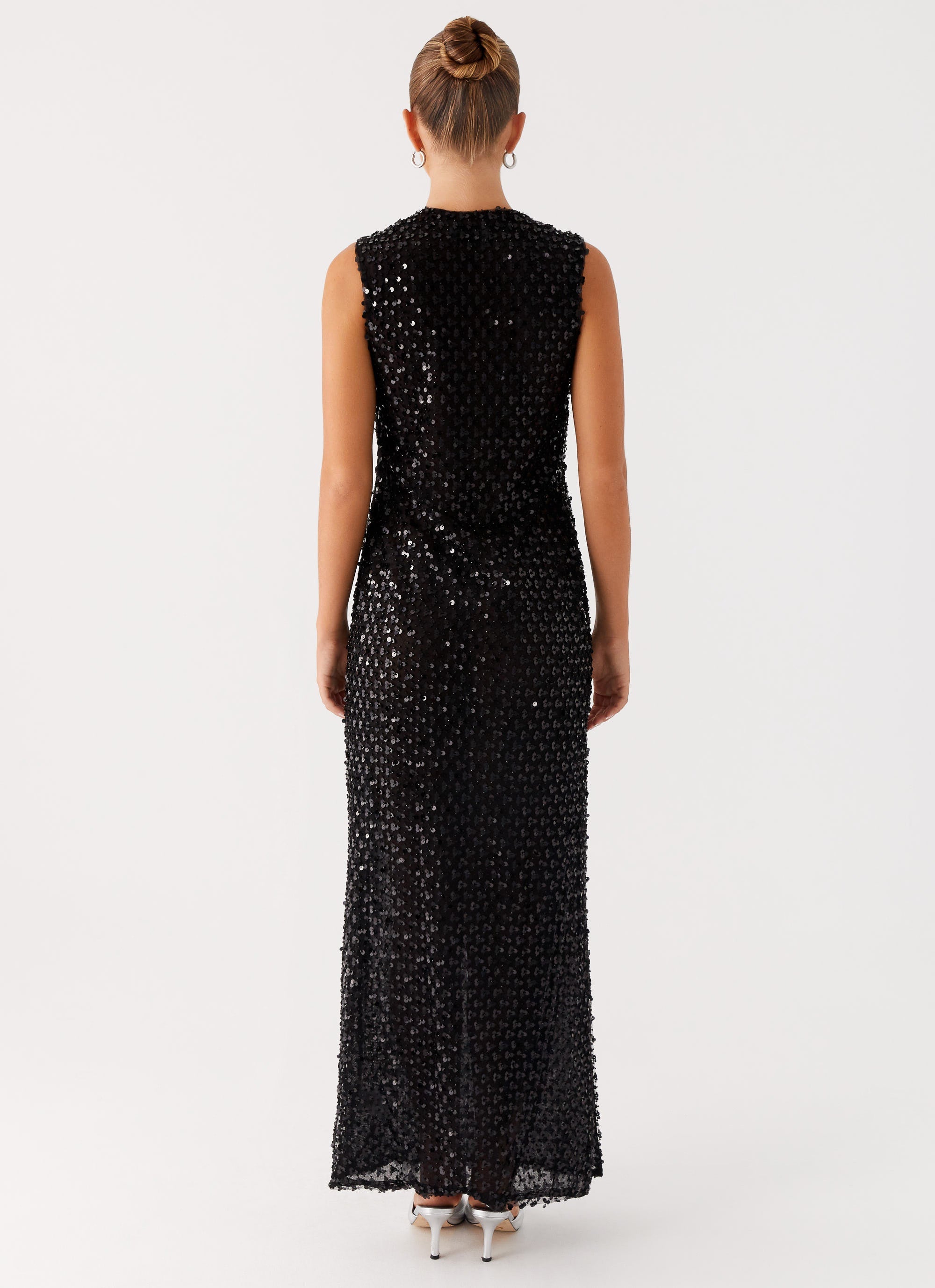 Kore Sequin Maxi Dress Black 6