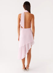 Layna Scard Midi Dress Pink 3 Peppermayo
