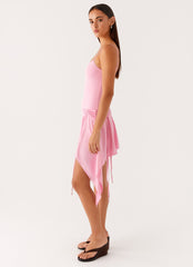 Lino Mini Dress Baby Pink 2