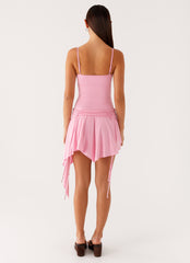 Lino Mini Dress Baby Pink 3