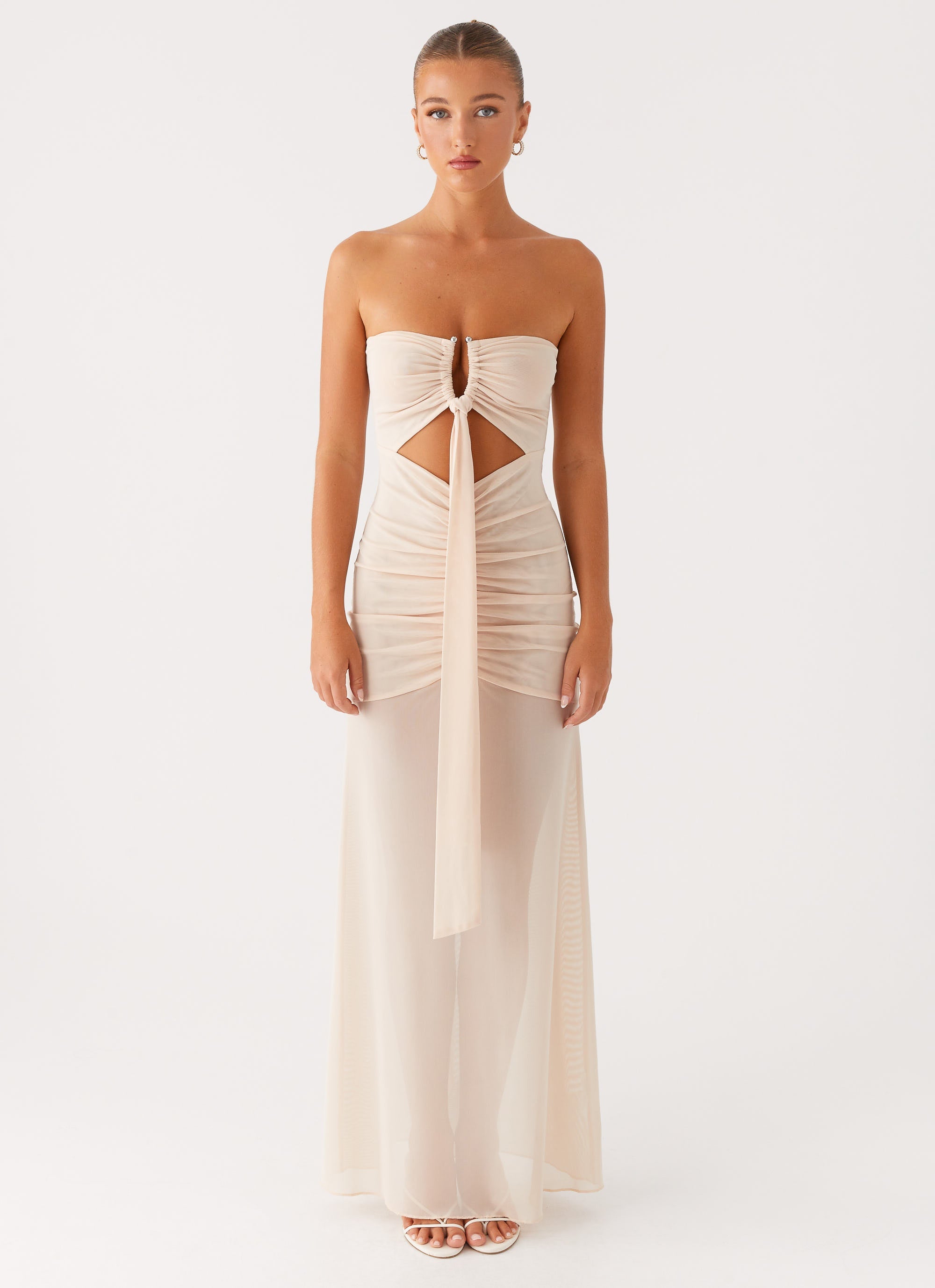 Lovie Maxi Dress Beige 1