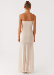Lovie Maxi Dress Beige 4