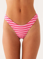 Mauritius Bikini Bottoms - Pink Stripe