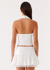 Mavis Halter Top White 3 Peppermayo
