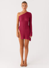 Medda Knit Mini Dress Hot Pink 1