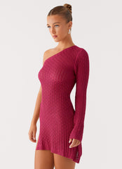 Medda Knit Mini Dress Hot Pink 2