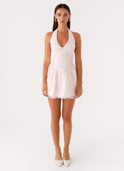 Moira Mini Dress Pink 1 Peppermayo
