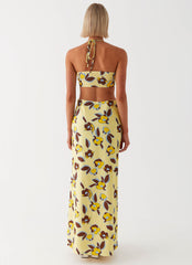 Orchid Breeze Midi Skirt - Ivory