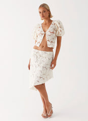 Womens Orchid Breeze Top in the colour Ivory in front of a light grey background