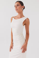 Womens In Bloom Maxi Dress in the colour Ivory in front of a light grey background