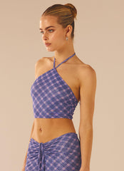 Valetta Vino Crop Top - Purple Haze - Peppermayo US