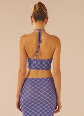 Valetta Vino Crop Top - Purple Haze - Peppermayo US