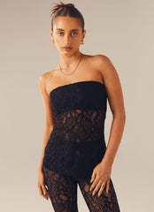 Sweet Fantasy Lace Tube Top - Shadow - Peppermayo US