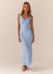 Loren Maxi Dress - Blue - Peppermayo US