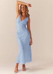 Loren Maxi Dress - Blue - Peppermayo US
