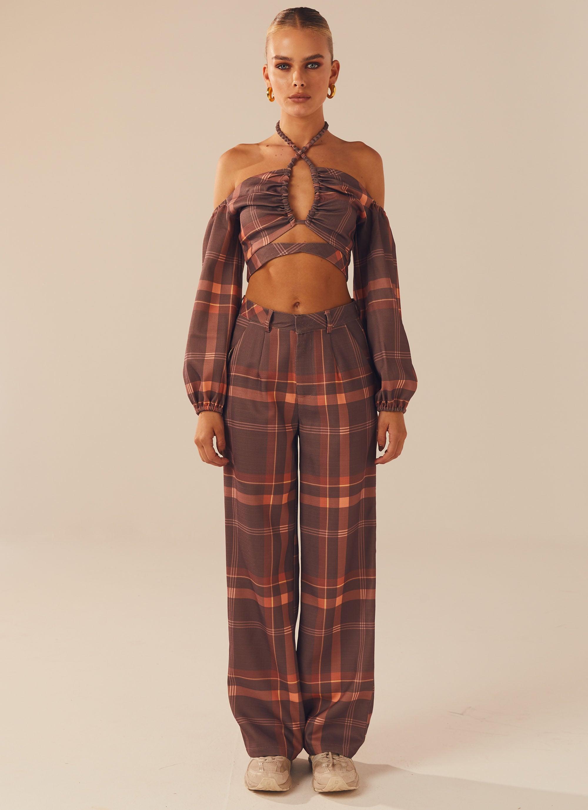 Lose My Cool Crop Top - Chestnut - Peppermayo US
