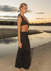 Your First Choice Ring Maxi Dress - Onyx - Peppermayo US