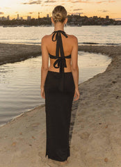 Your First Choice Ring Maxi Dress - Onyx - Peppermayo US