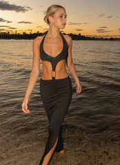 Your First Choice Ring Maxi Dress - Onyx - Peppermayo US