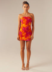 Stuck On You Mini Tube Dress - Floral Sun - Peppermayo US