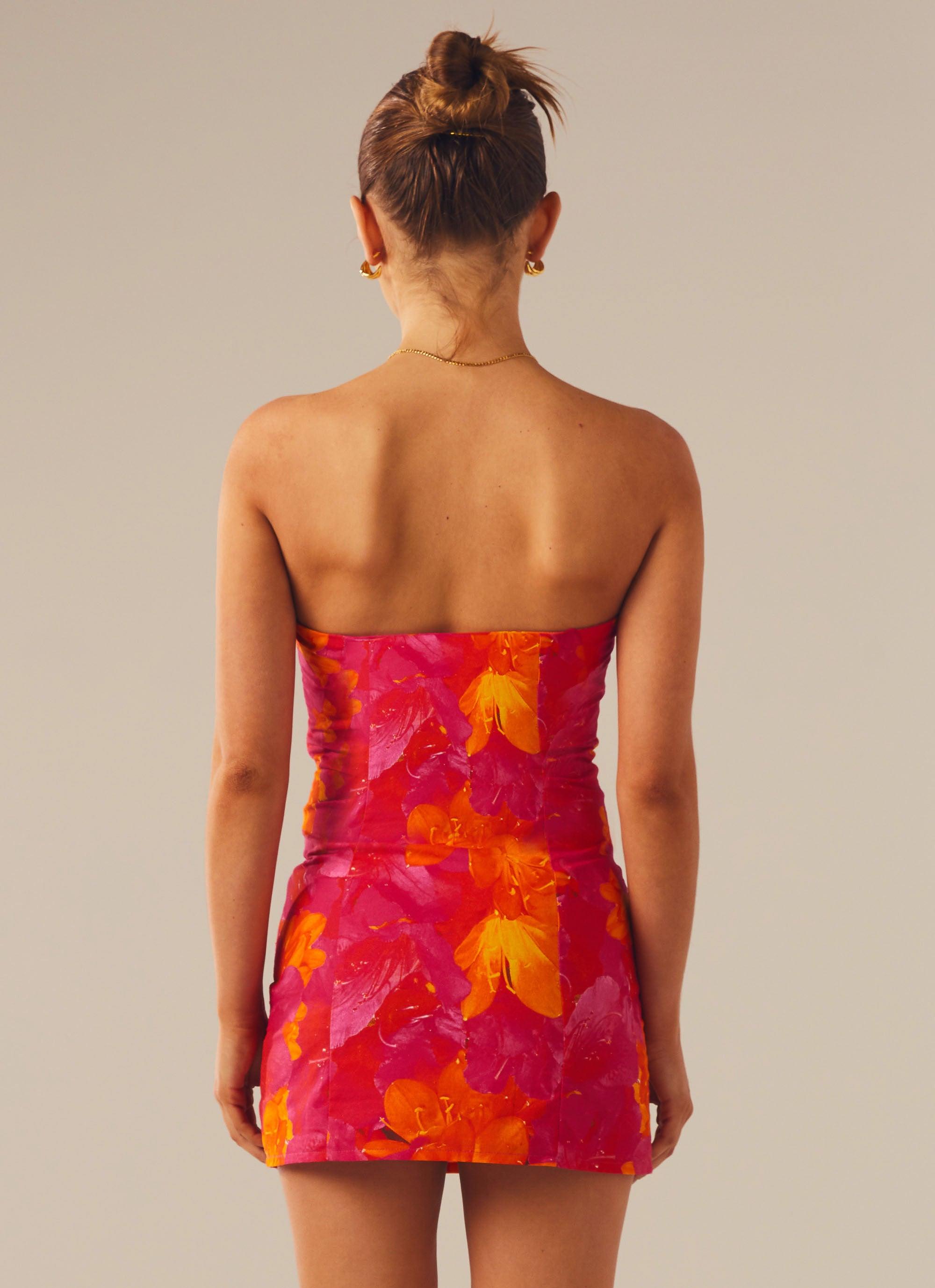 Stuck On You Mini Tube Dress - Floral Sun - Peppermayo US