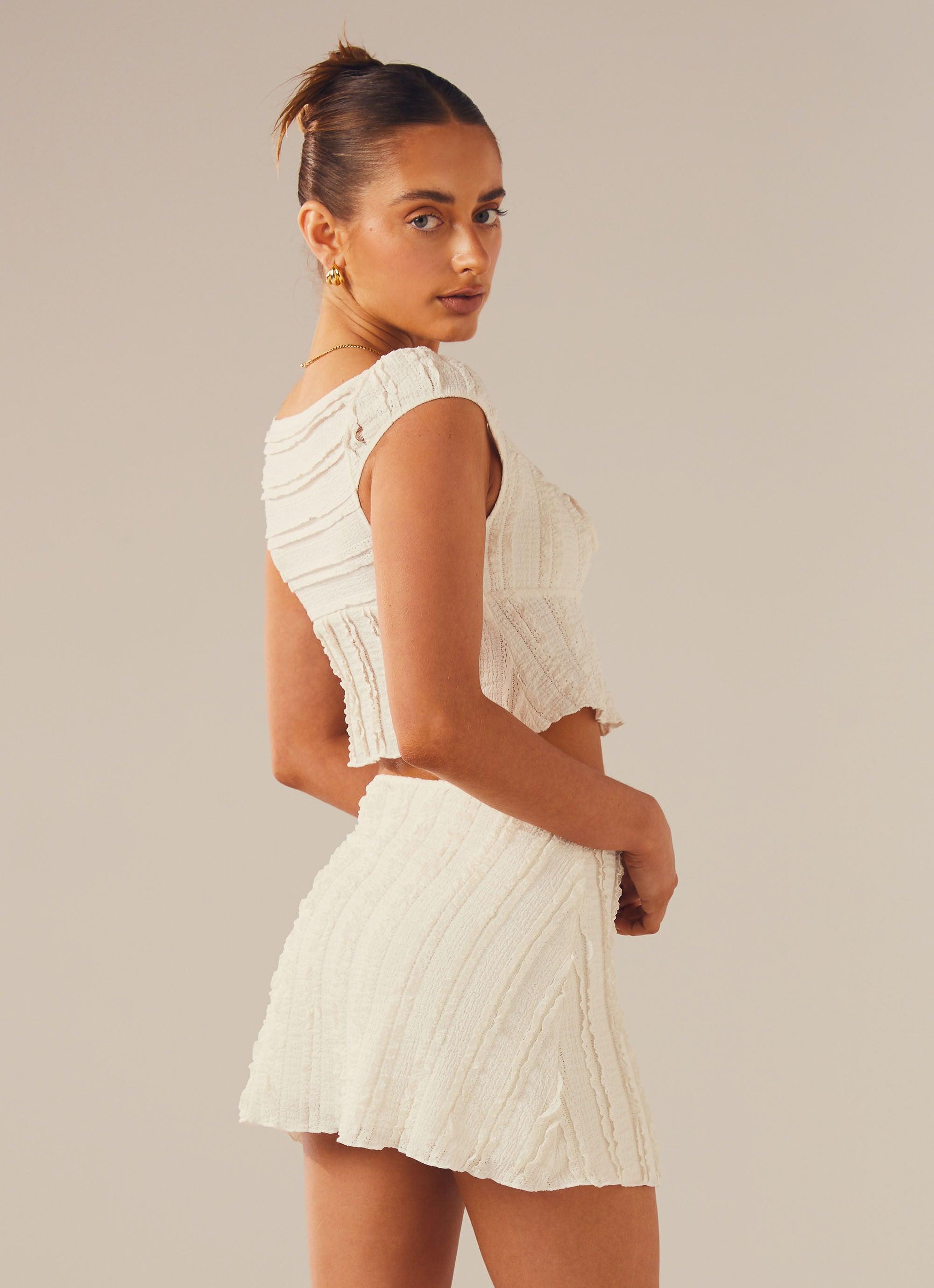 Yours Truly Mini Skirt - Antique - Peppermayo US