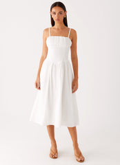 Phillipa Midi Dress White 1 Peppermayo