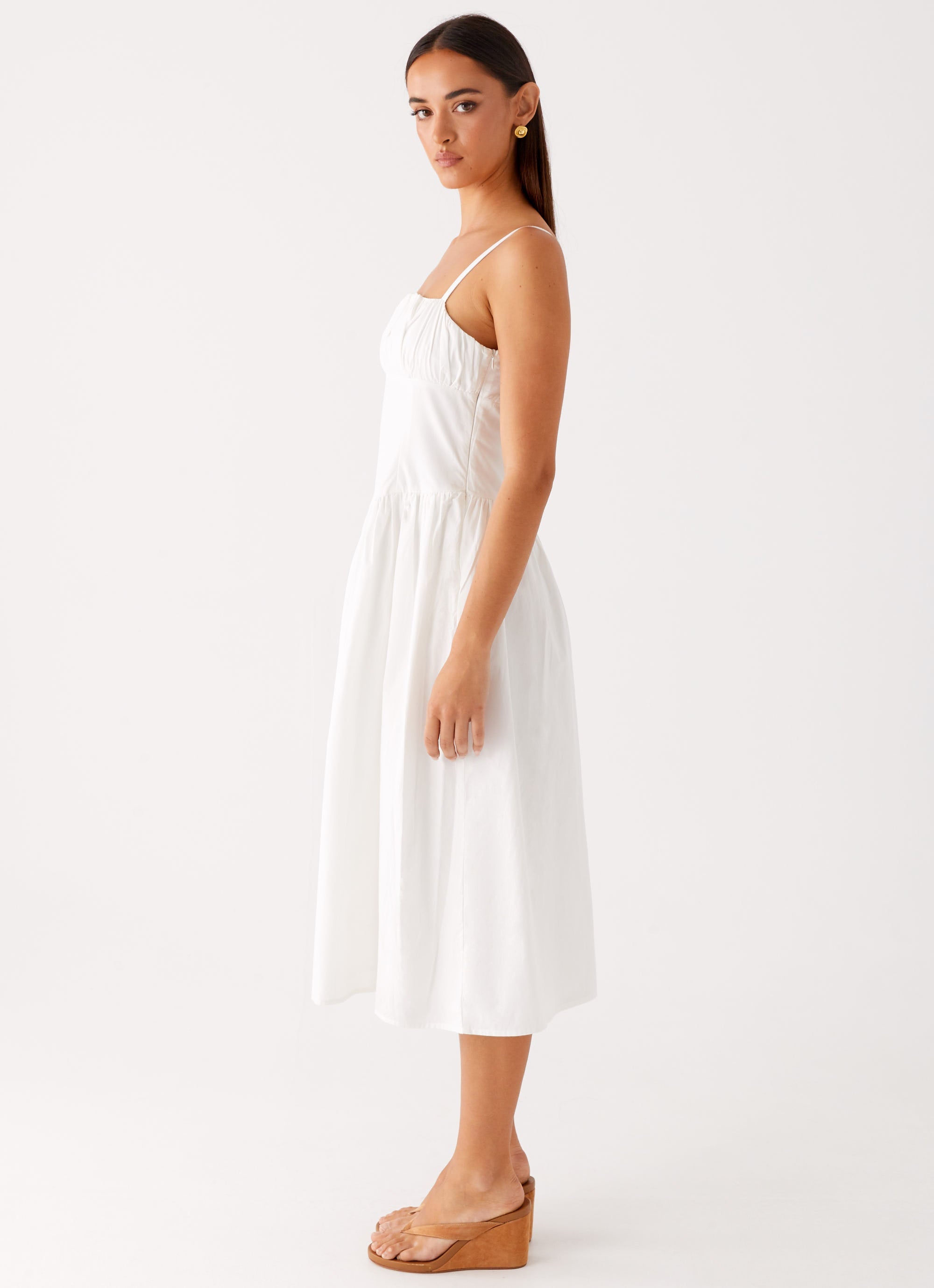 Phillipa Midi Dress White 2 Peppermayo