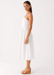 Phillipa Midi Dress White 2 Peppermayo