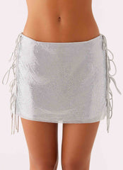 Popstar Glomesh Mini Skirt Silver 6