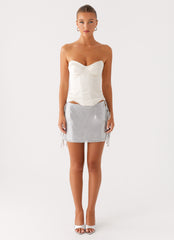 Radar Satin Corset Ivory 1