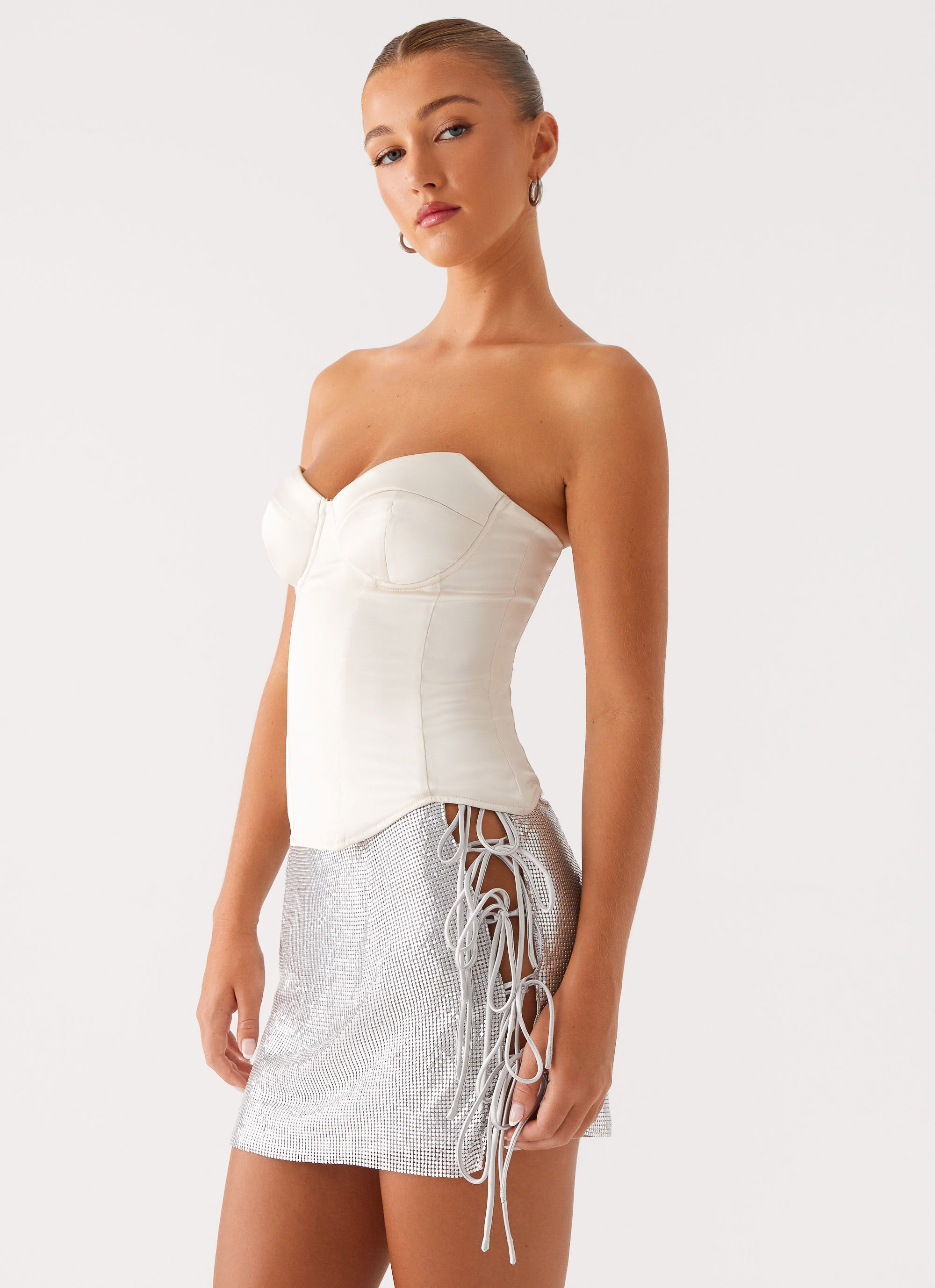 Radar Satin Corset Ivory 5