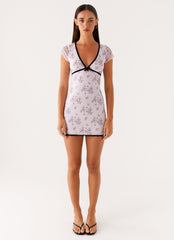 Rocca Mini Dress Lavender Meadow 1 Peppermayo