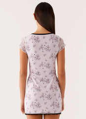Rocca Mini Dress Lavender Meadow 3 Peppermayo