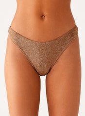 Sun Spell Bikini Bottom - Gold