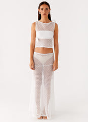 Velli Crochet Top White 1 Peppermayo