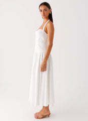 Vento Midi Dress White 2 Peppermayo