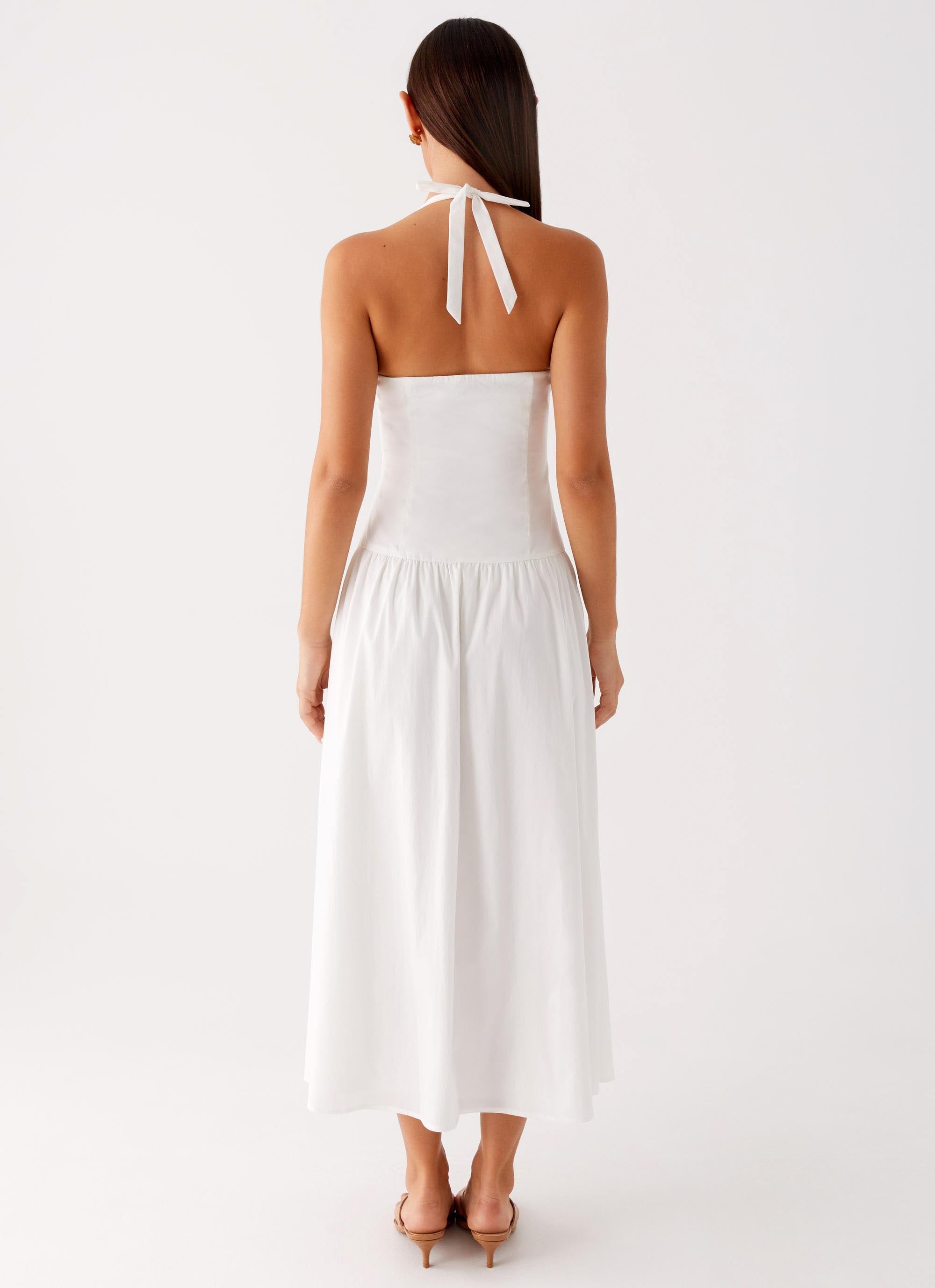 Vento Midi Dress White 3 Peppermayo