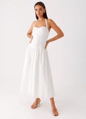 Vento Midi Dress White 4 Peppermayo
